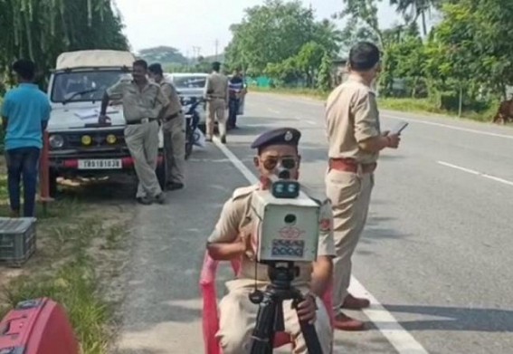 Fines Imposed on high speed vehicles by Bishalgarh Traffic Police Fines Imposed on high speed vehicles by Bishalgarh Traffic Police